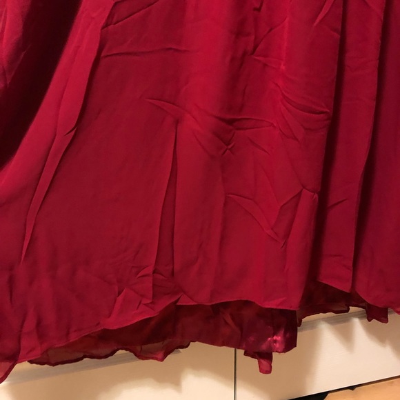 Red Sleeveless & Long Sleeve Prom/Bridesmaids/Formal Floor Length Gown - Picture 6 of 10